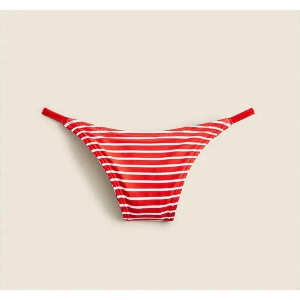 J.Crew '90s No-Tie String Bikini Bottom in Reversible Print